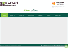 Tablet Screenshot of kalyannavnirman.com